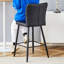 Chaises d'appoint modernes en métal noir, conception élégante pour les salons et les bars