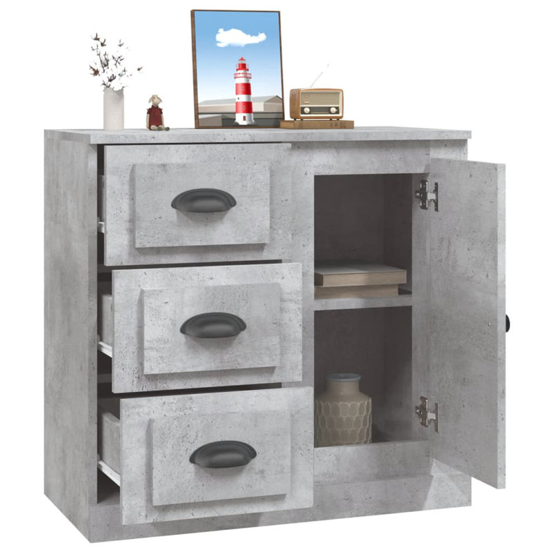 Elize 70cm Sideboard, Concrete Grey