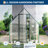 6x7 FT Walk-in Polycarbonate Greenhouse, Reinforced Aluminum Frame, Roof Vent, Backyard Gardening-125296690-125296693