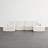 Dineen Boneless 137.8"W No Assembly Required 6-Piece Cloud Couch Comfy Modular Sofa With 2 Ottoman-1664401302