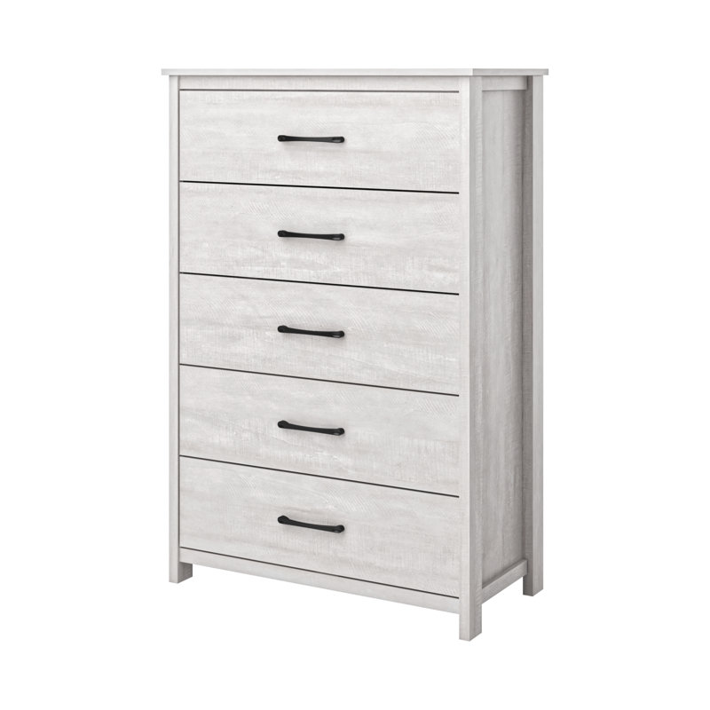 Commode 5 tiroirs Wilder, Chêne gris cendré