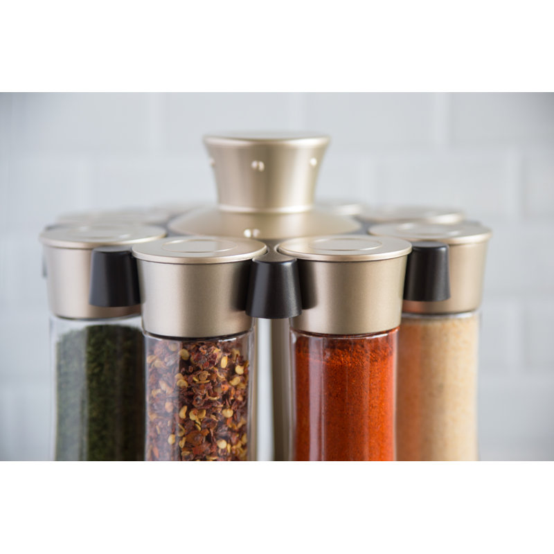 Freestanding Spice Jar & Rack Set