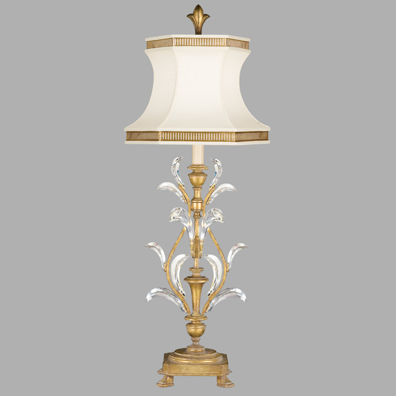 Beveled Arcs Table Lamp, Gold