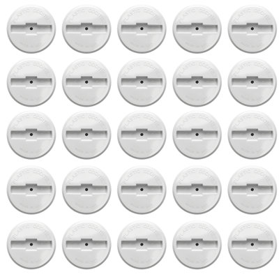 3 in. White PVC DWV Flush Cleanout Plug, Male Pipe Thread Fitting for Drain, Waste & Vent Systems (25-Pack)