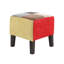 34.5cm Wide Square Floral Standard Ottoman