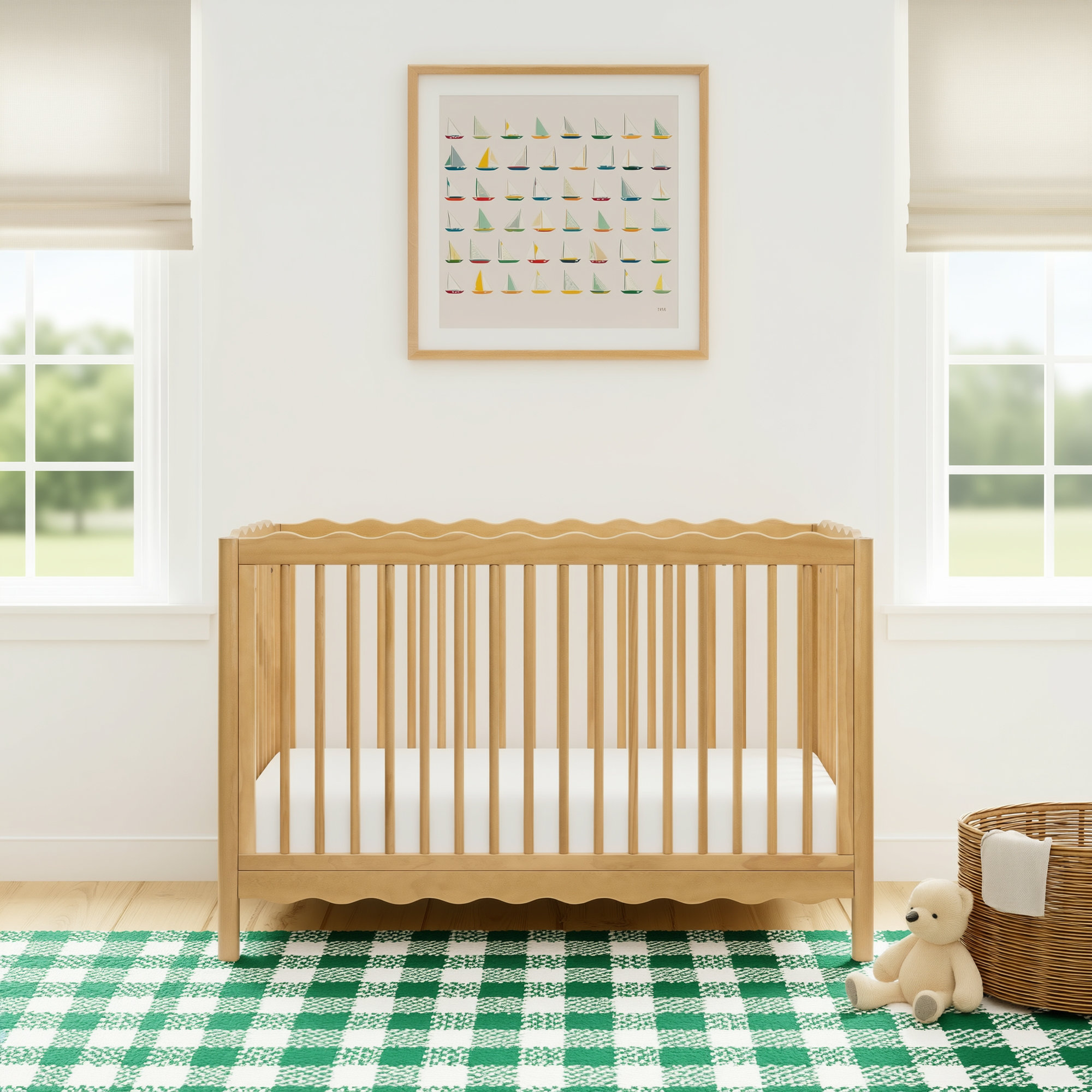 Swell 4-in-1 Convertible Crib, Honey