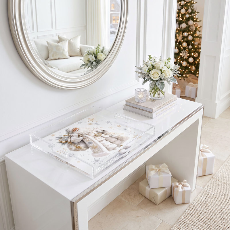 Acrylic Decorative Tray, 18"W x 18"D