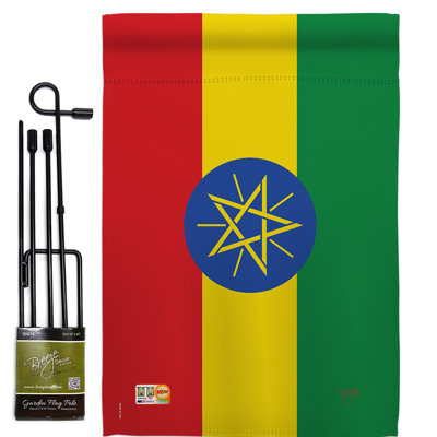 Double Sided 18.5'' H x 13'' W Polyester Flag Set