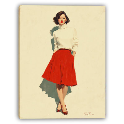 Crimson Style Wrapped Canvas Wall Art