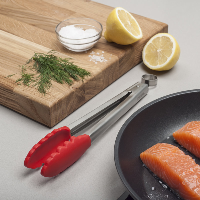Zeal Kitchen Tong, 28.5cm L x 5.5cm W x 3cm D, Red