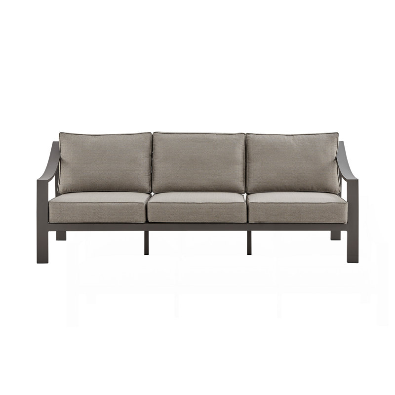 Canapé d'extérieur en aluminium brun Umbriax