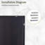 Miroir pleine grandeur 63 po x 20 po Miroir mural-358979640-358979642