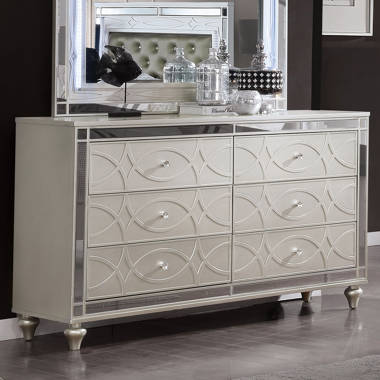 Larissa 7 Drawer Dresser with Mirror Etta Avenue Teen