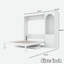 Lit escamotable avec tablette Stoarge, bureau, lumière DEL, armoire et 3 tiroirs Murphy-794375900