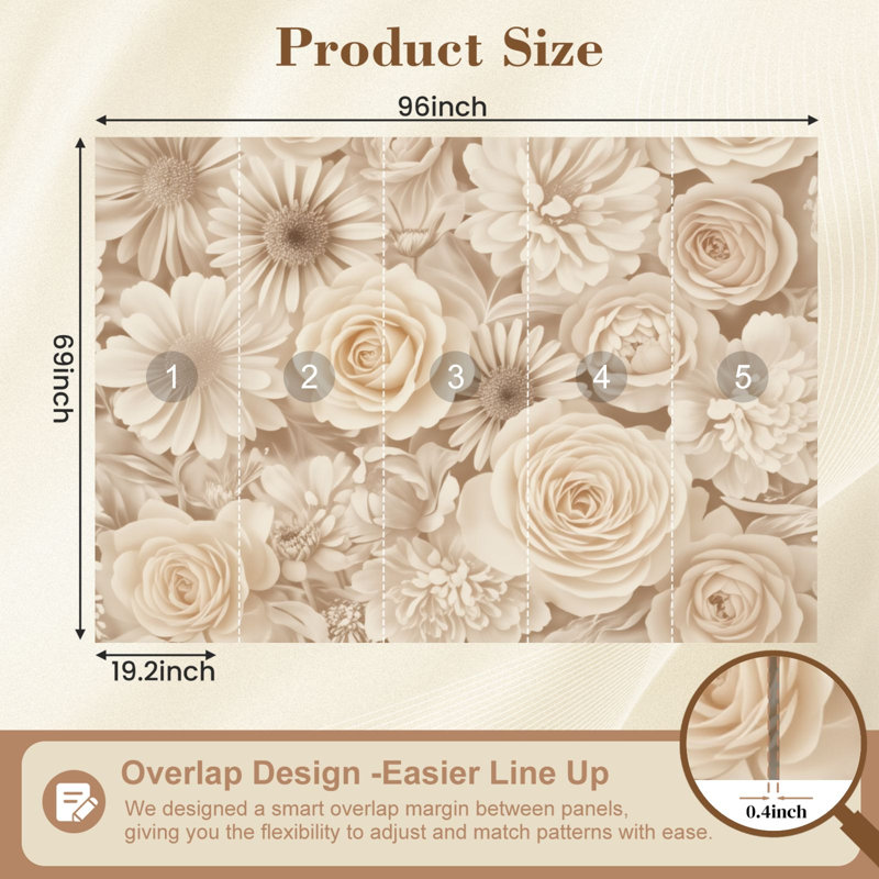 Papier peint adhésif moderne avec motif de marguerites roses délicates et délicates à motif floral H 69 po x l 96 po, papier peint amovible en PVC autocollant pour chambre à coucher