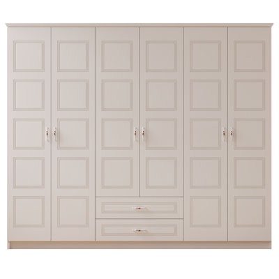 Anamia 6 Door Manufactured Wood Wardrobe