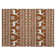 Machine Washable Indoor/Outdoor Christmas Reindeers Xhevrie Fern Rug
