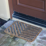 Alynia Non-Slip Chevron Outdoor Doormat