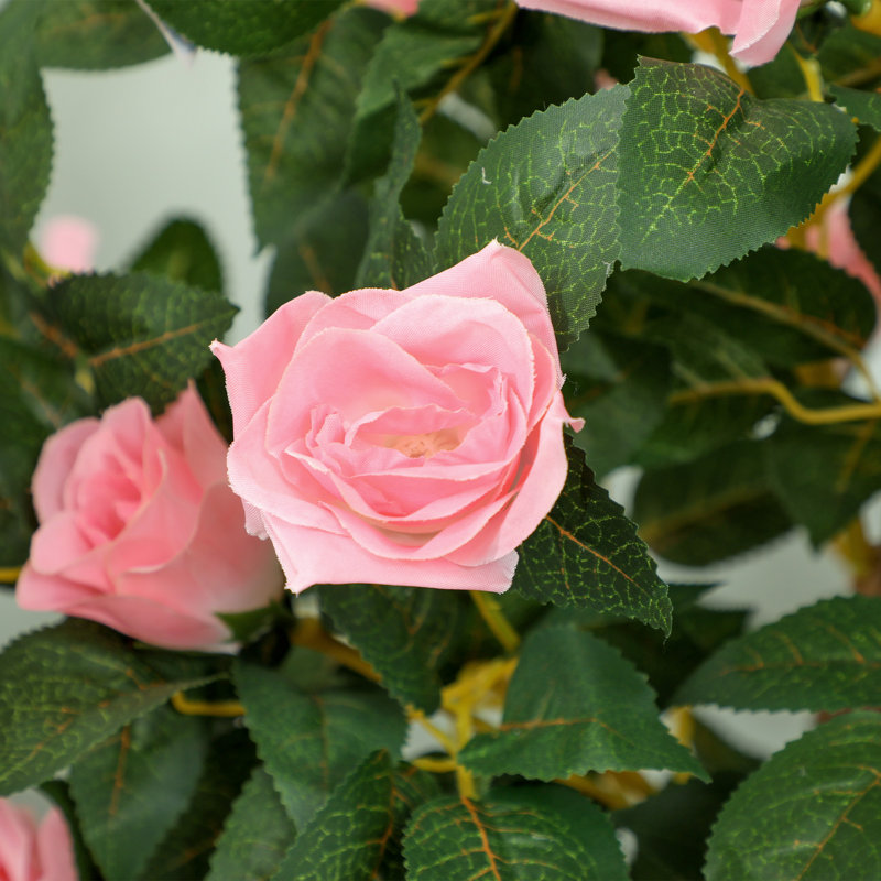 Halpin 110cm Faux Rose Tree in Pot