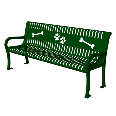 Pollitt Deluxe Steel Park Bench by Tucker Murphy Pet