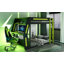 Lit double superposé double avec bureau RVB latéral surdimensionné