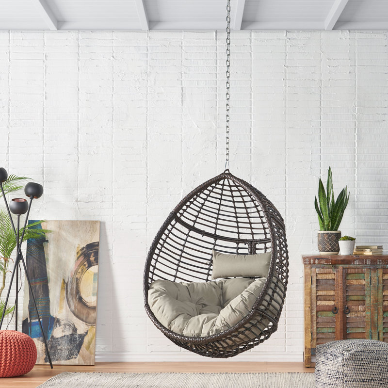 Balancelle Dallas, Structure brune / coussin kaki