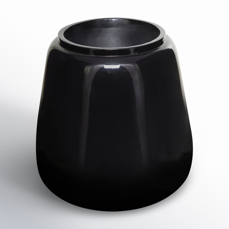 Vase de plancher en résine Mabe, H 19,9 po x l 19,45 po x P 19,45 po, Noir