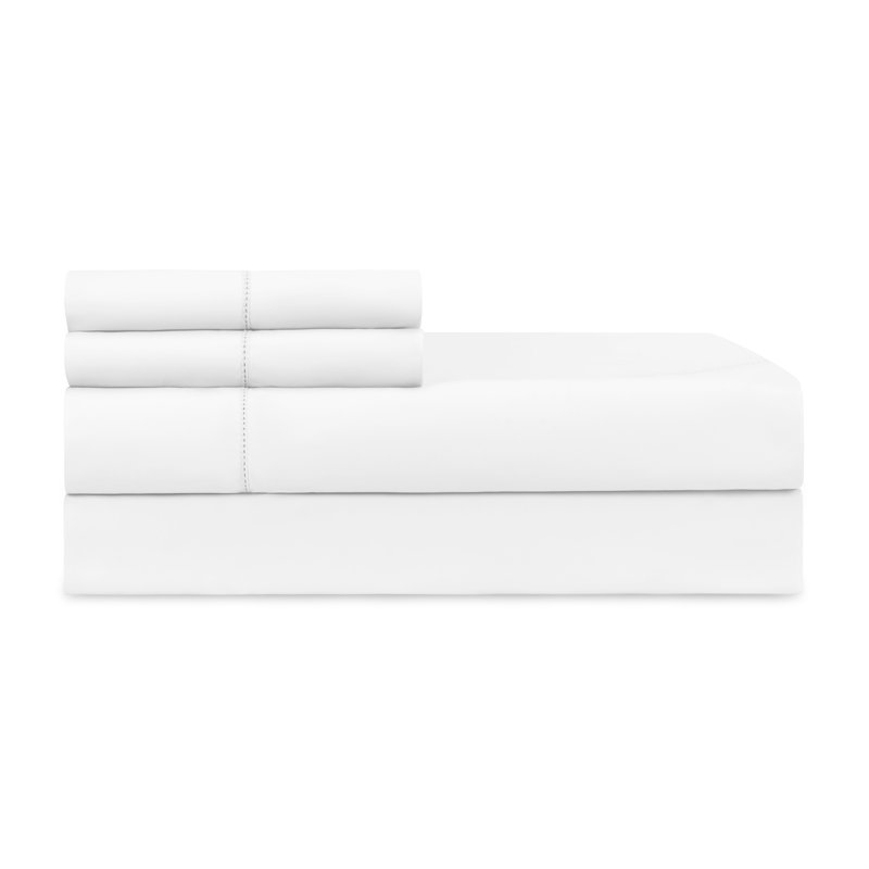 N°45 Classico Egyptian-Quality Cotton Percale Sheet Set, Cal.King Sheet Set + 2 Pillowcases, Cool Gray