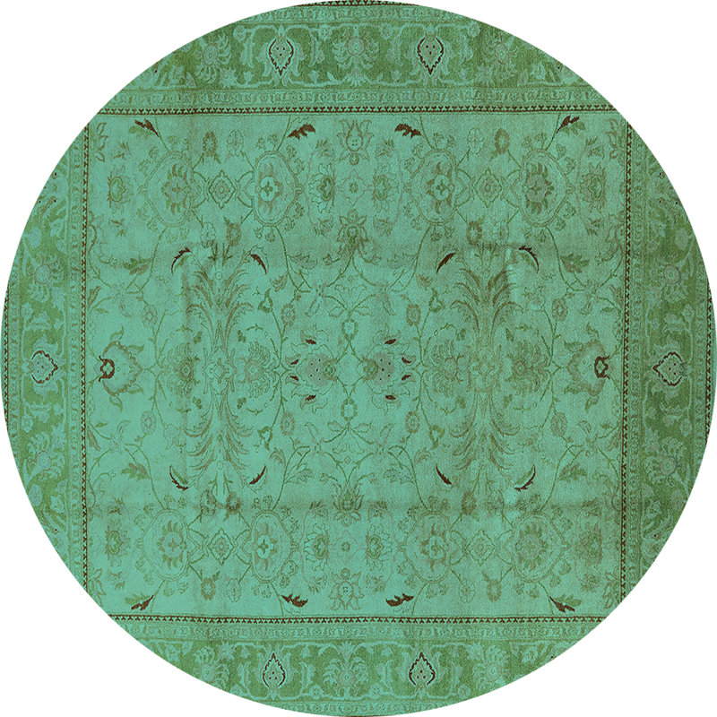 Chrisotpher Performance Oriental Indoor Rug, Round 8'