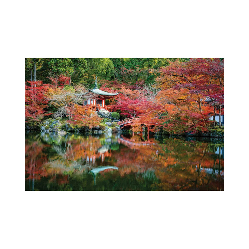 Autumn Leaves At The Daigo-Ji Temple In Kyoto, Japan by Jan Becke - Wrapped Canvas Gallery-Wrapped Canvas Giclée