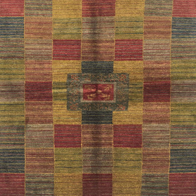 Tapis décoratif multicolore à motif abstrait