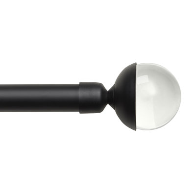 Exclusive Home Eleanor Curtain Rod and Finial Set, Adjustable