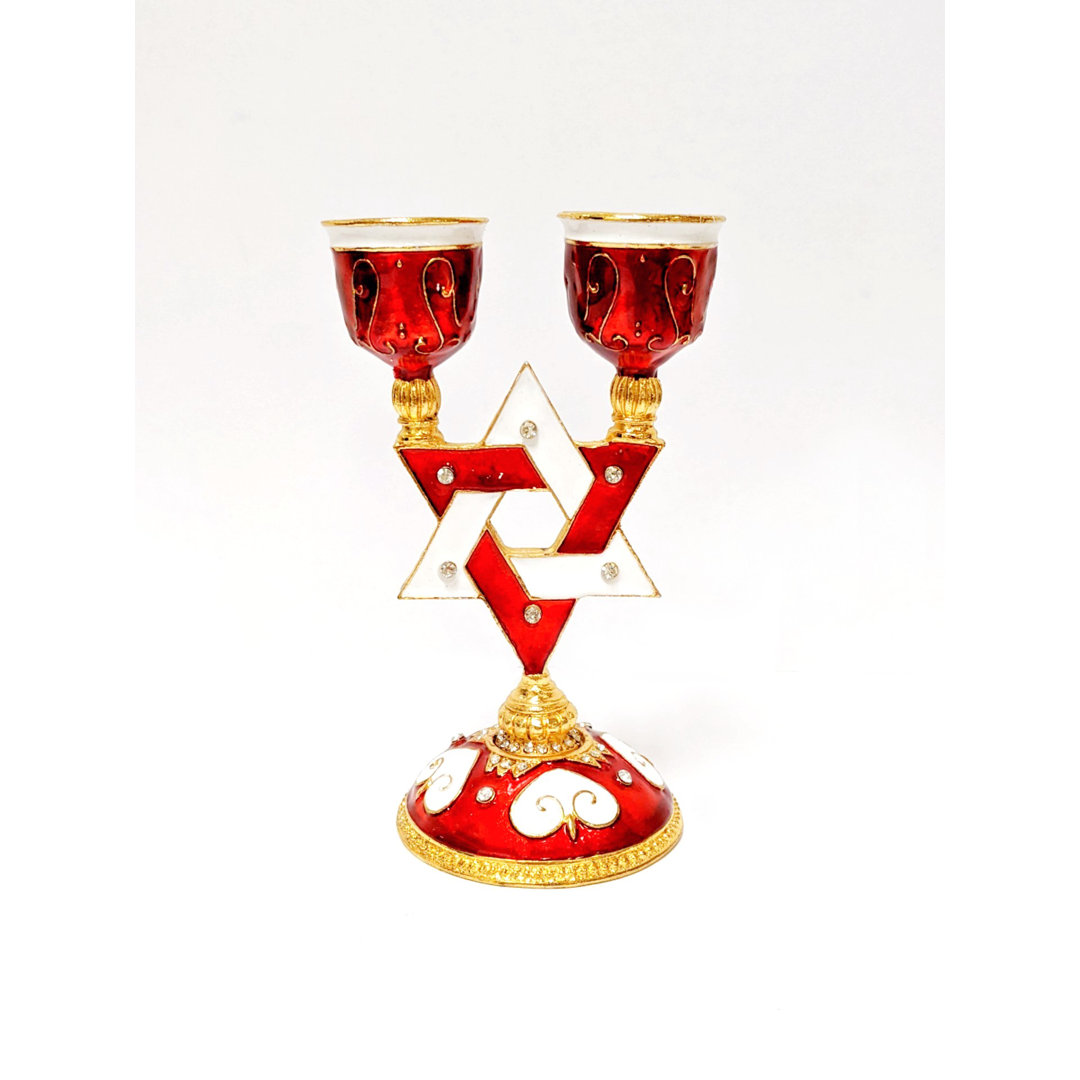 Star of David Shabbat Candle Holder World Menagerie 