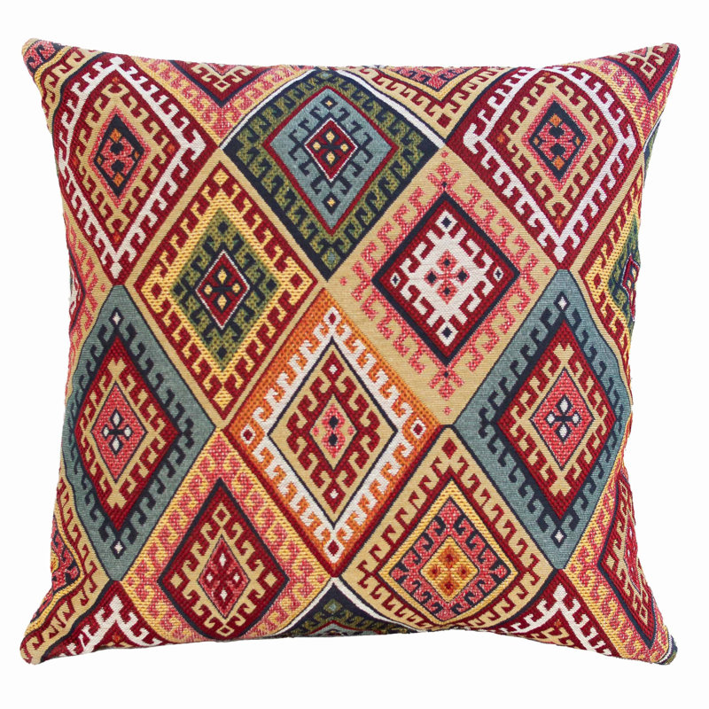 Turkish Kilim Weave Cushion, Cover only, 58x58cm