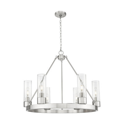 Jaiwan - Lustre 6 lumières avec abat-jour