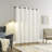 Sun Zero Aldwin Slub Texture Magnetic Closure 100% Blackout Grommet Curtain Panel-110987436-110987435