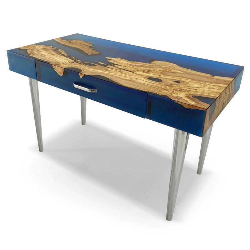 Bureau en bois d'olivier Harmonia