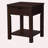 Flora 20 inch deep brown MDF side table with drawer