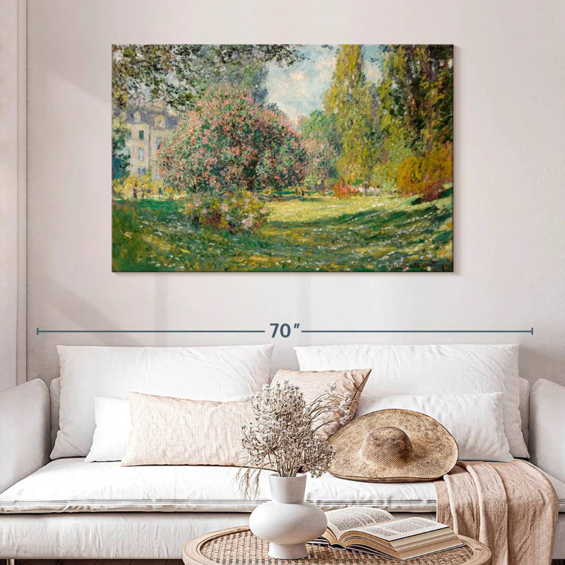 Paysage de Sireci, parc Monceau, 1876, H 32 po x l 48 po