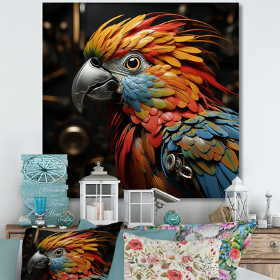 Oiseau expressionniste liberté - oiseau, art mural de salon