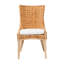 Chaise de salle à manger en rotin naturel avec coussin Bali - Pari Derris Bali-1079291973