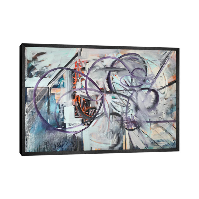 Urban Haiku (Winter) by Pamela Staker - Painting on Canvas, Black Framed, 101.6 cm H x 66.04 cm W
