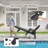 Oversized Outdoor Lounge Chair – HDPE All-Weather Chaise Lounge with 6 Positions, 500-LBS Capacity, Wheels, and Cup Holder for Deck, Poolside, or Backyard，Gray-702459720