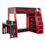 Eagle Single (3') Gaming Bed Bed Frame with Storage Included with Built-in Ladder Included with Desk Included