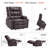 26.4'' seat Width Dual Motor Power Recliner Lift Chair with Vibration Massage and Heat, Infinite Position, Faux Leather-1830364013