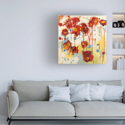 Art mural sur toile «Chauve coquelicot rouge» Bachelor