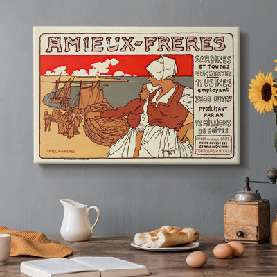 Amieux-Frères (affiche publicitaire) -Georges Fay-toile tendue avec châssis-1899