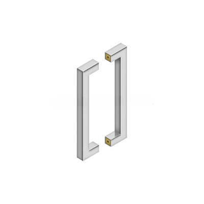 Deltana SSPBB1210U19 12" Contemporary Pulls, Back-to-Back in Paint Black