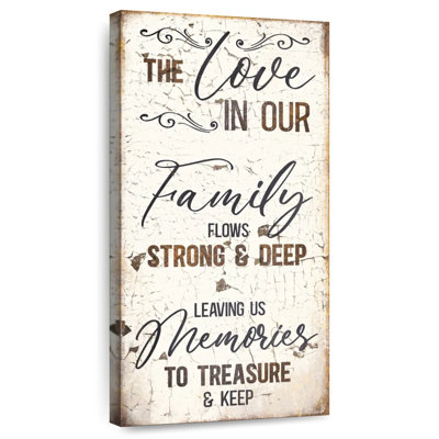 Plaque murale «Love In Our Family»