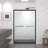 Aluminum Frame Double Sliding Shower Door,Bypass Bathroom Sliding Door With Premium 5/16" (8Mm) Clear Tempered Glass, Hardware Sliding Glass Shower Enclosure